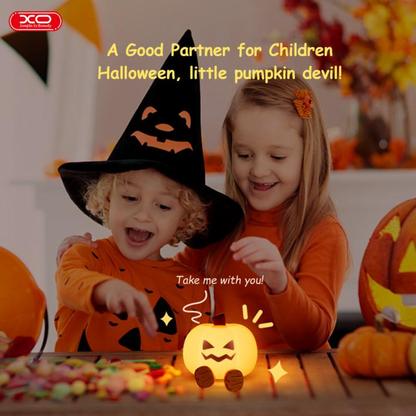 Cute Halloween Pumpkin Silicone Night Light
