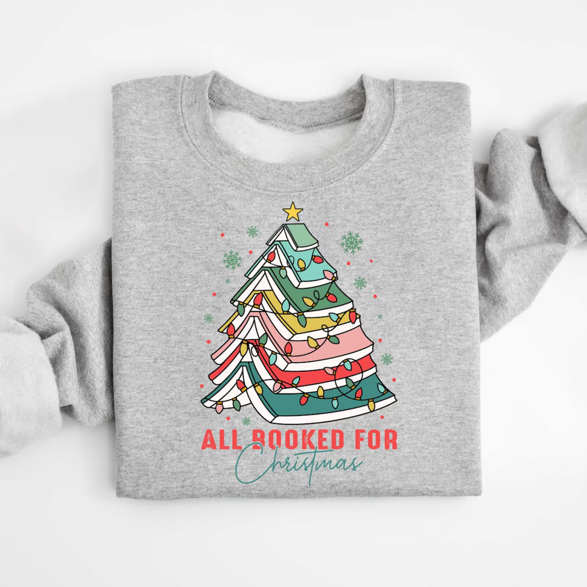 All Booked Christmas Sweatshirt