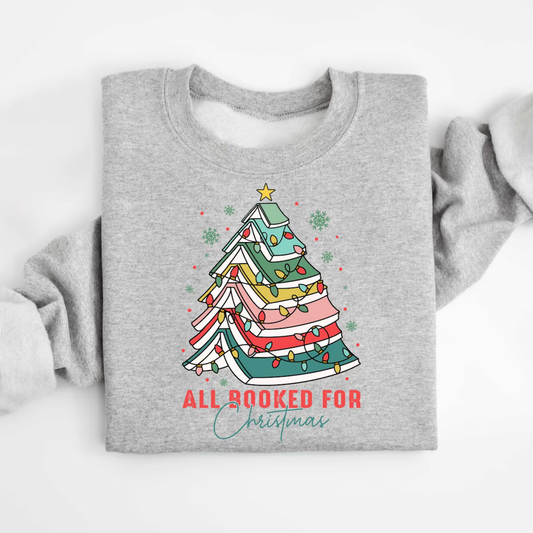 All Booked Christmas Sweatshirt
