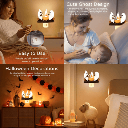 x2 Ghost Campfire Night Light