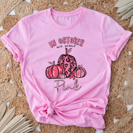 In October We Wear Pink Shirt